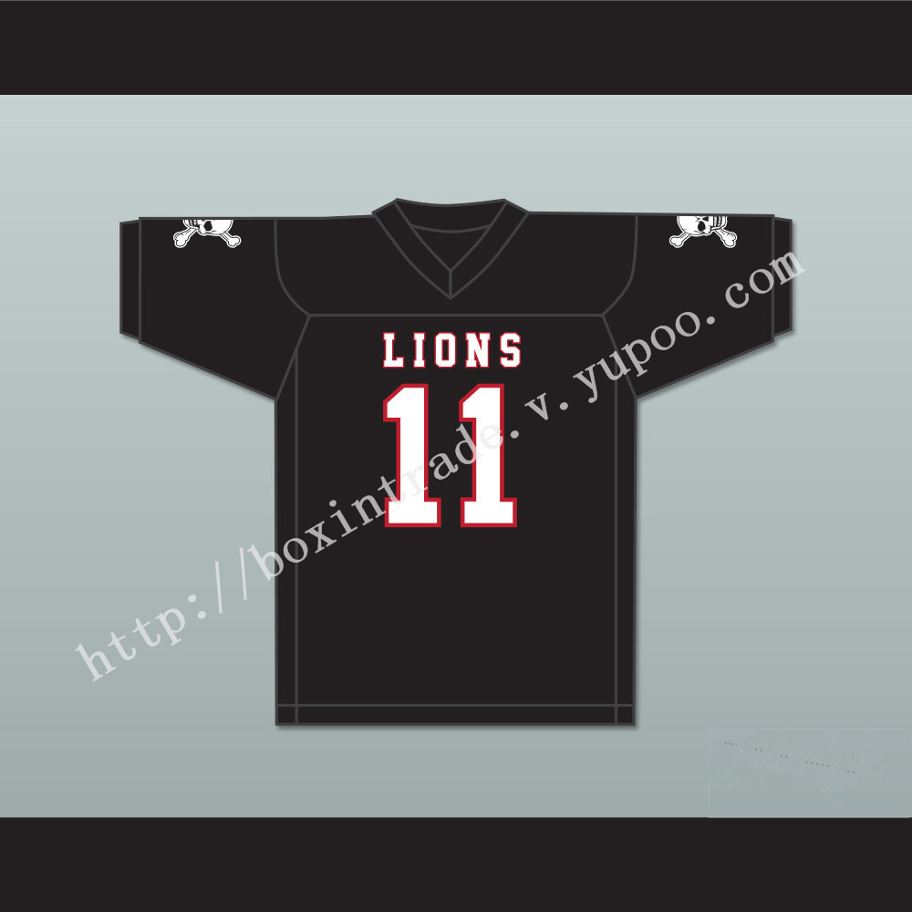 Chad Kelly 11 EMCC Lions Black Football Jersey Includes Patches