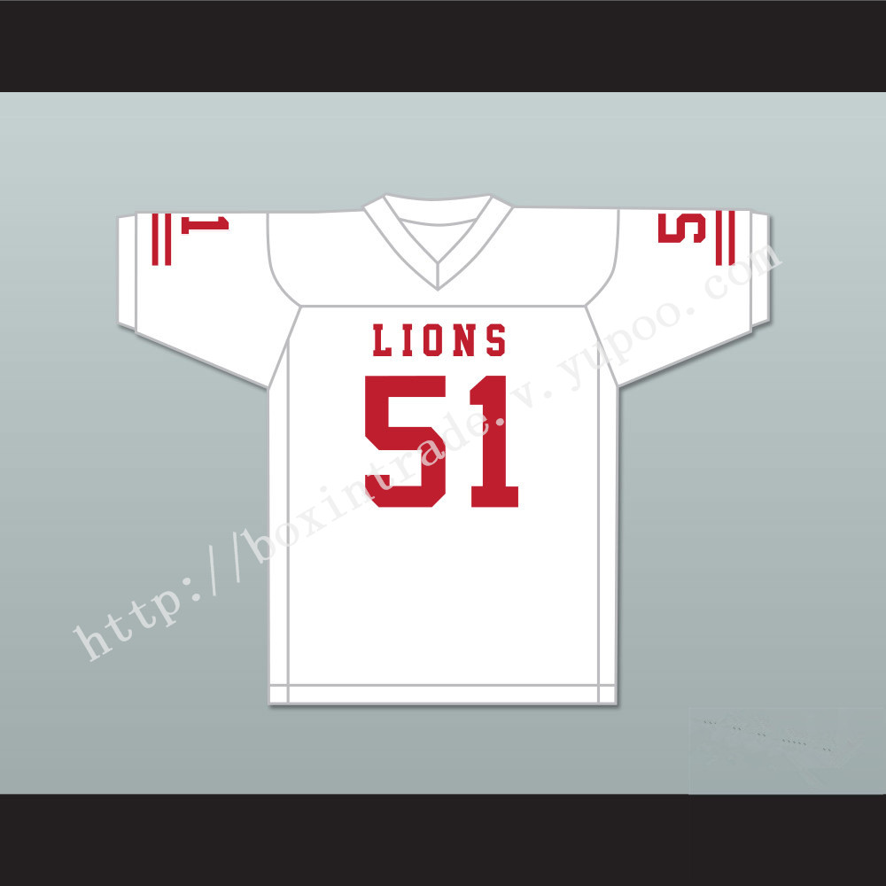 James Davis 51 EMCC Lions White Football Jersey