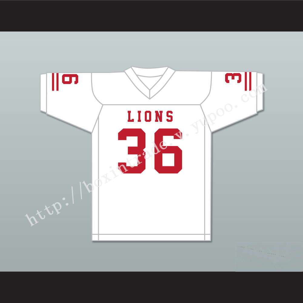 Javarius Taylor 36 EMCC Lions White Football Jersey