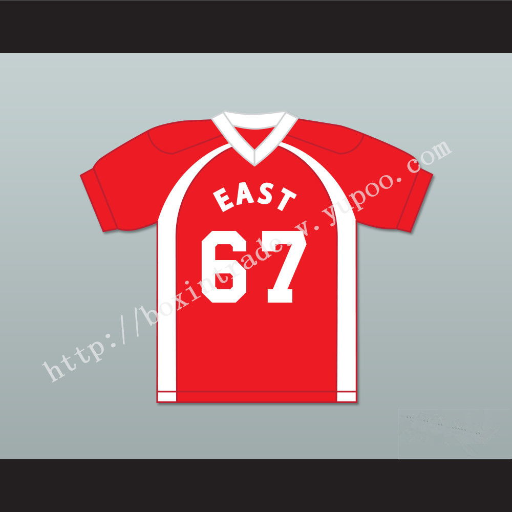 East/West College Bowl Tyroil Smoochie-Wallace 67 East Football Jersey Key & Peele