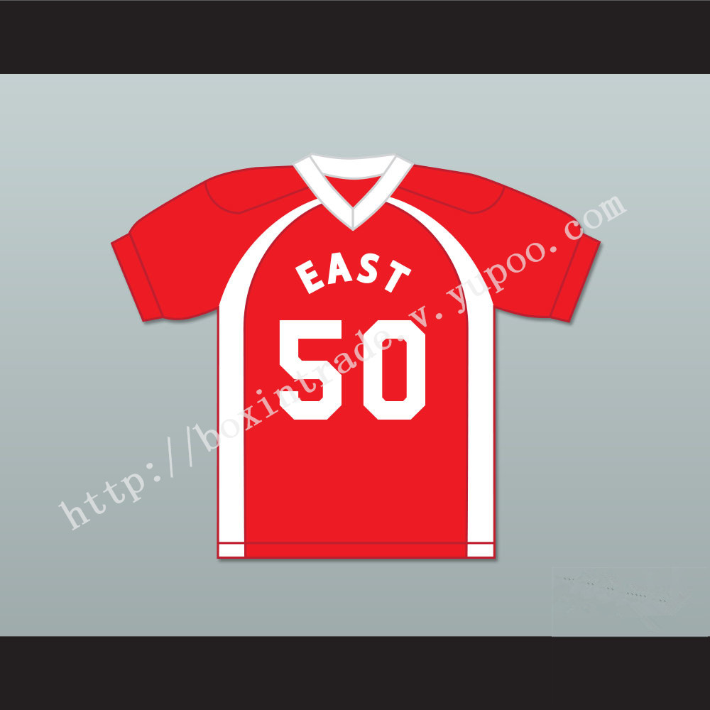 East/West College Bowl Xmus Jaxon Flaxon-Waxon 50 East Football Jersey Key & Peele