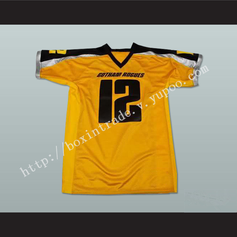 Gotham Rogues 12 Football Jersey Stitch Sewn New