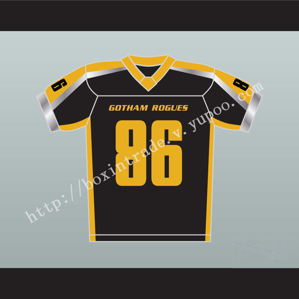 Gotham Rogues Hines Ward 86 Black Football Jersey