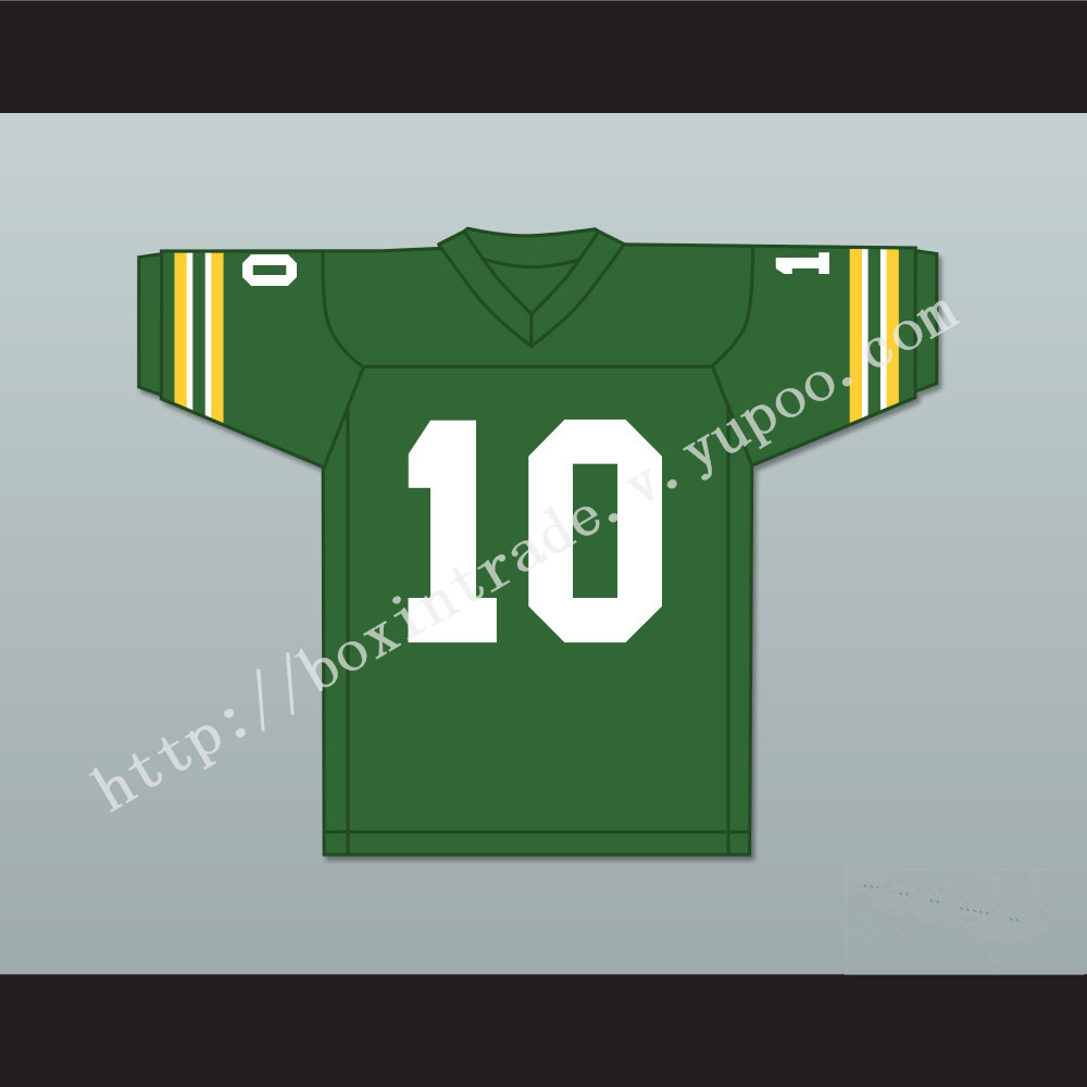 Allen Iverson 10 Bethel High School Bruins Green Football Jersey