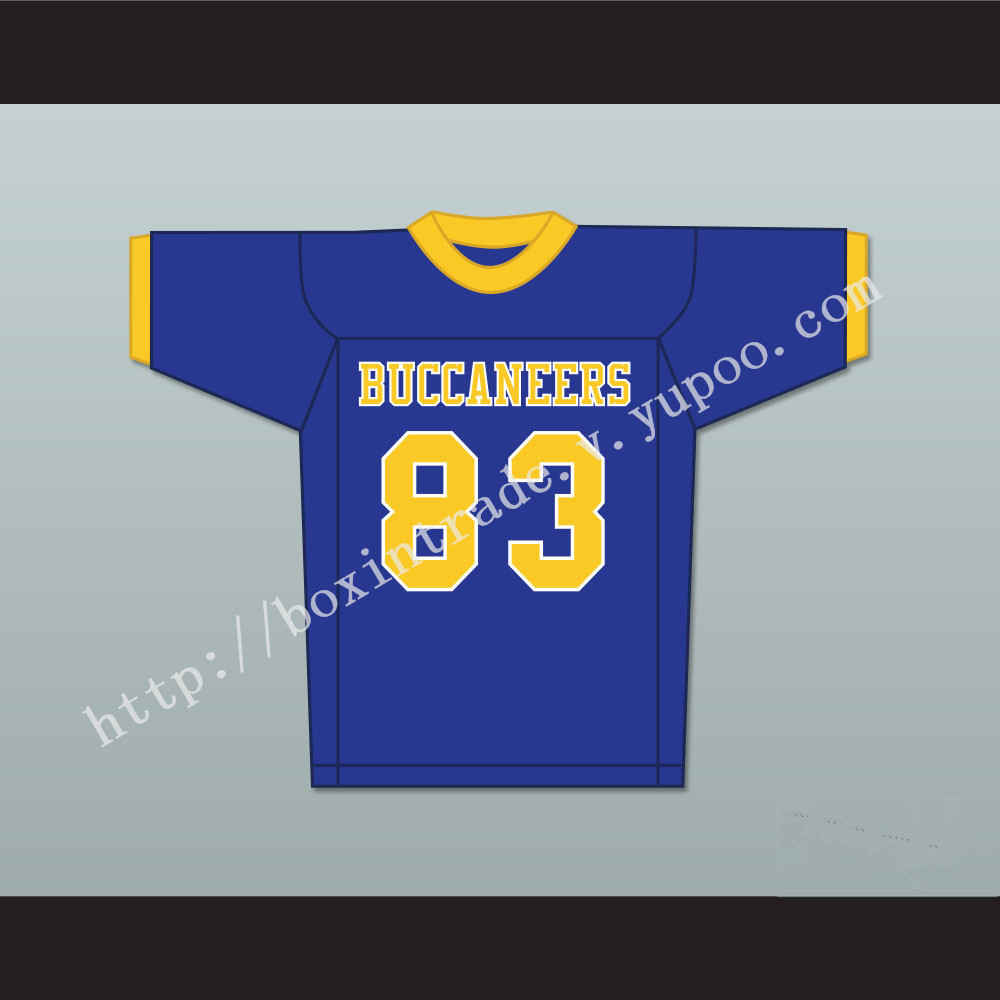 Michael Jordan 83 Laney High School  Buccaneers Blue Football Jersey 2