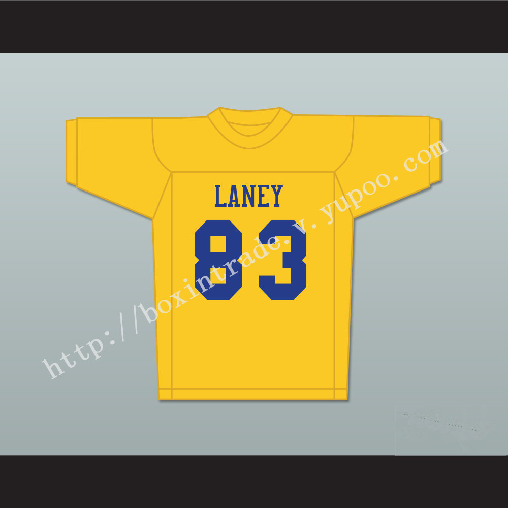 Michael Jordan 83 Laney High School  Buccaneers Yellow Football Jersey