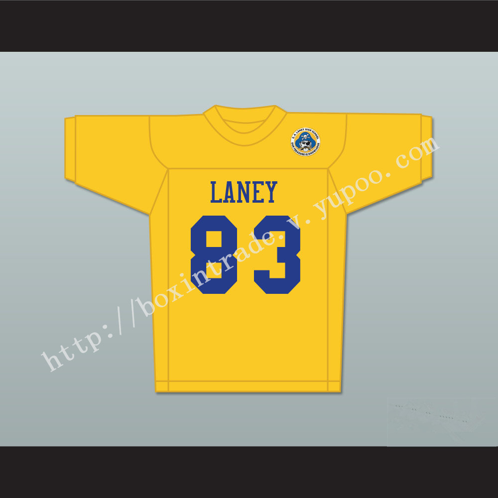 Michael Jordan 83 Laney High School  Buccaneers Yellow Football Jersey with Patch