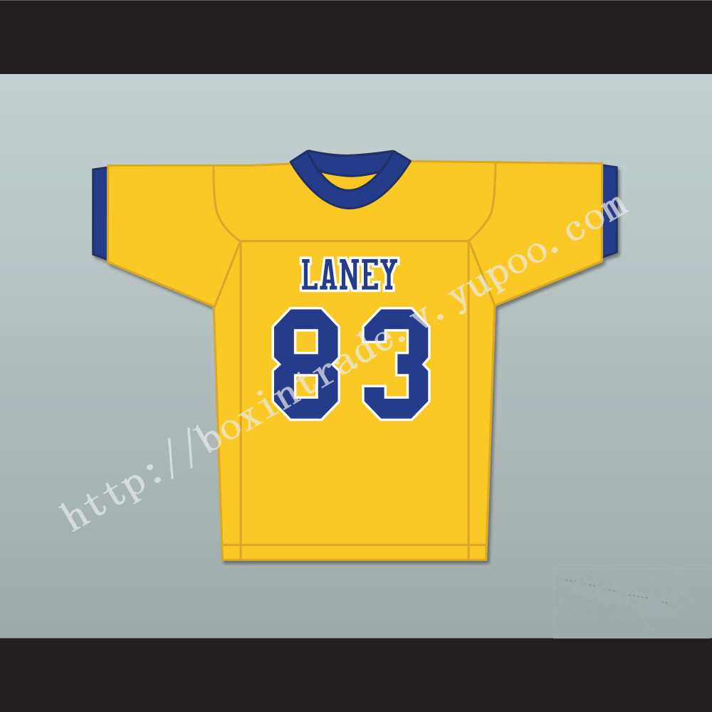 Michael Jordan 83 Laney High School  Buccaneers Yellow Football Jersey 2