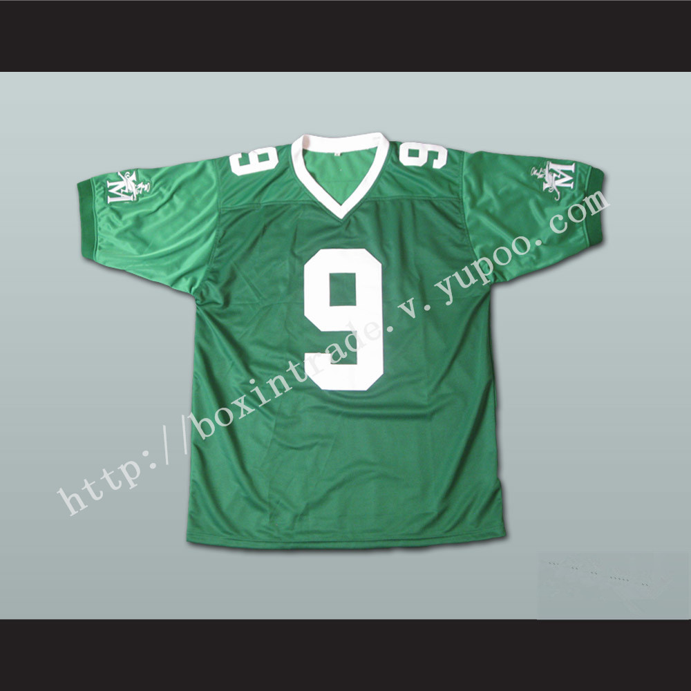 Lebron James 9 Fighting Irish High School Football Jersey Green