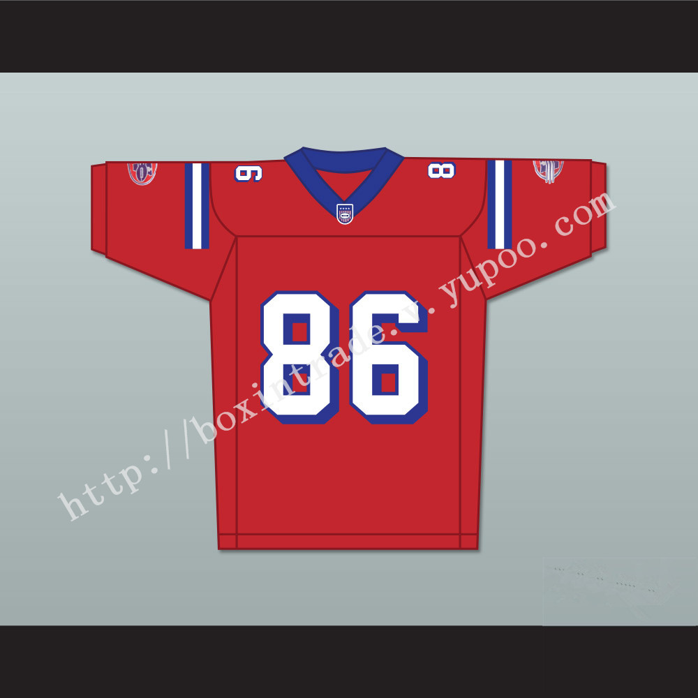 David Denman Brian Murphy 86 Washington Sentinels Home Football Jersey The Replacements Includes League Patch 2