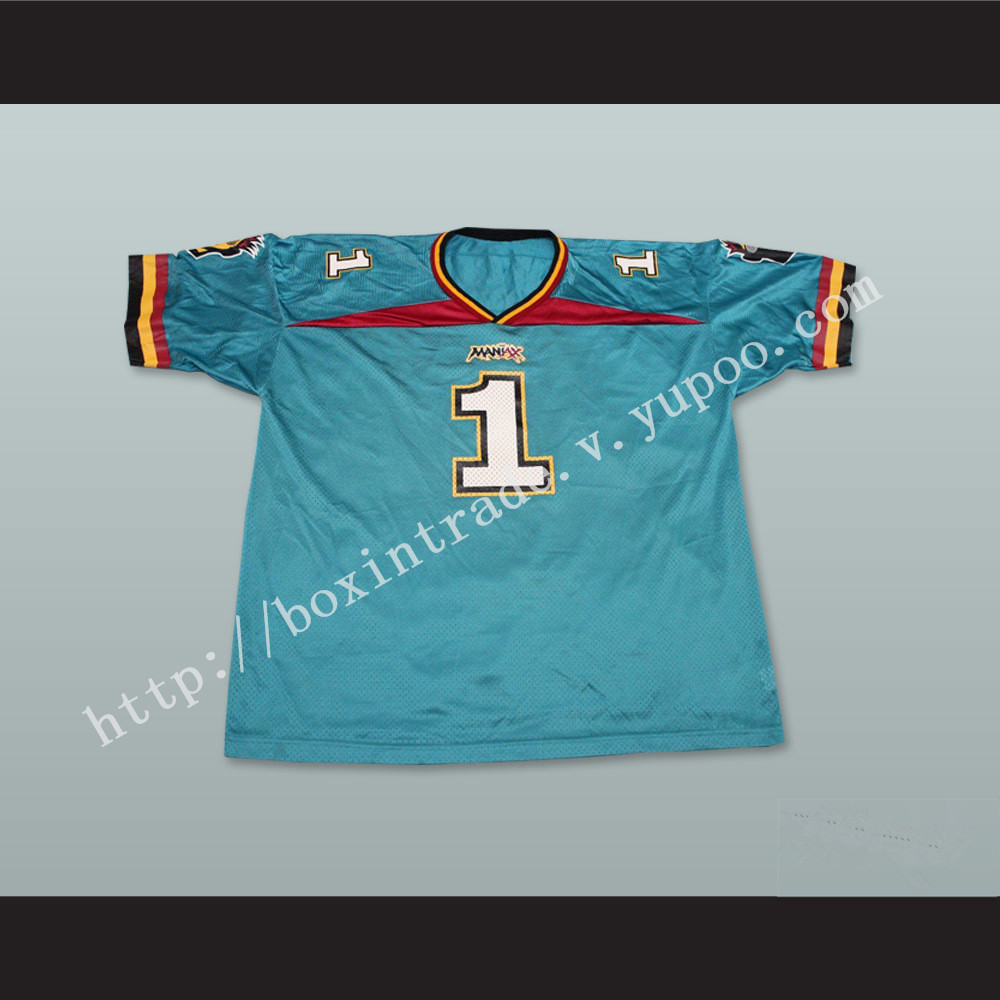 Memphis Maniax Football Jersey Includes Embroidered Patches