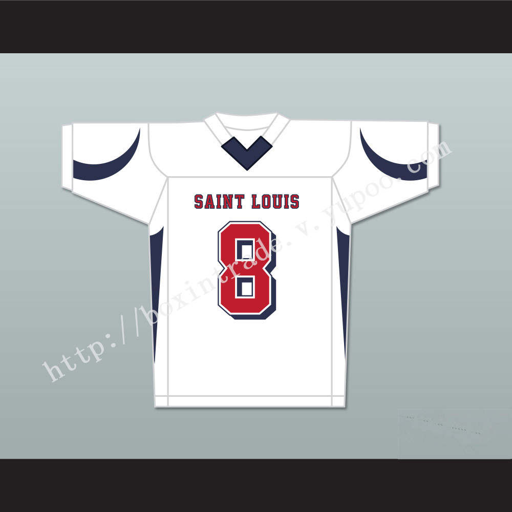 Marcus Mariota 8 St. Louis High School Crusaders White Football Jersey