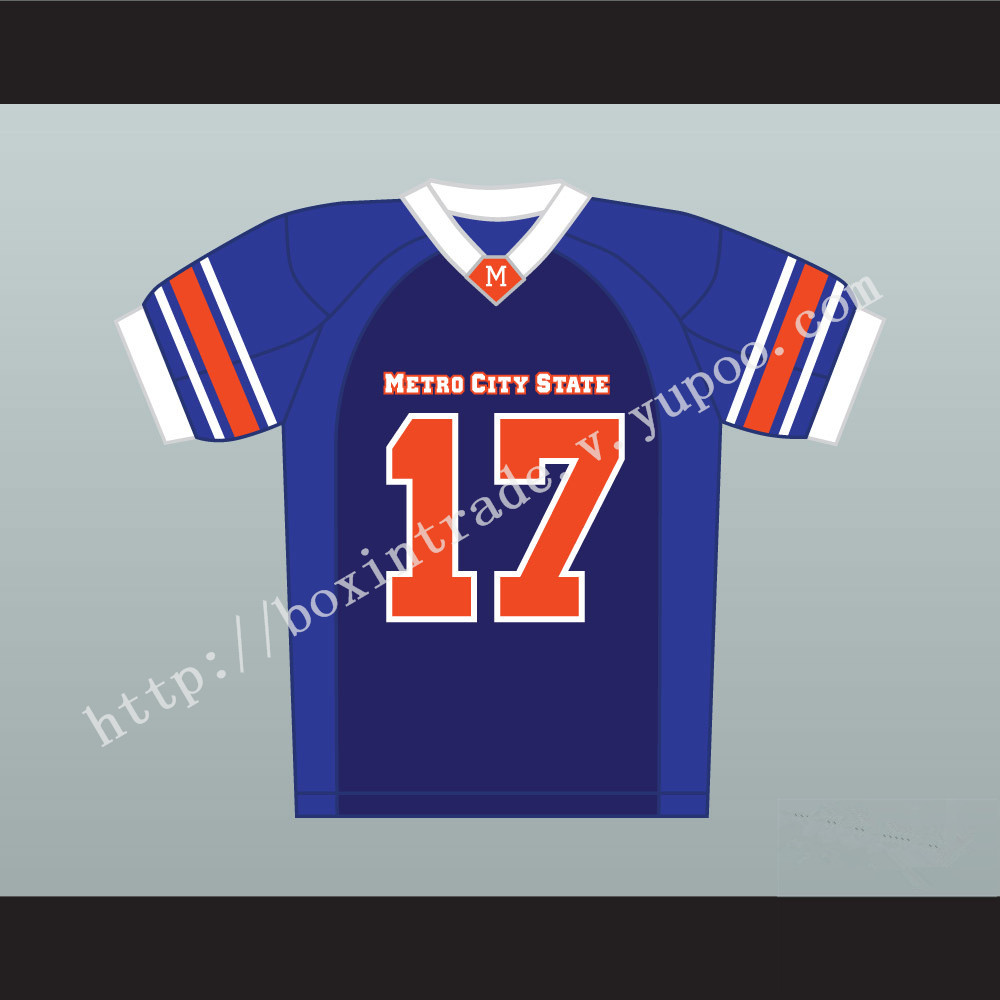 Channing Tatum Brad McQuaid 17 Metro City State Statesmen Football Jersey