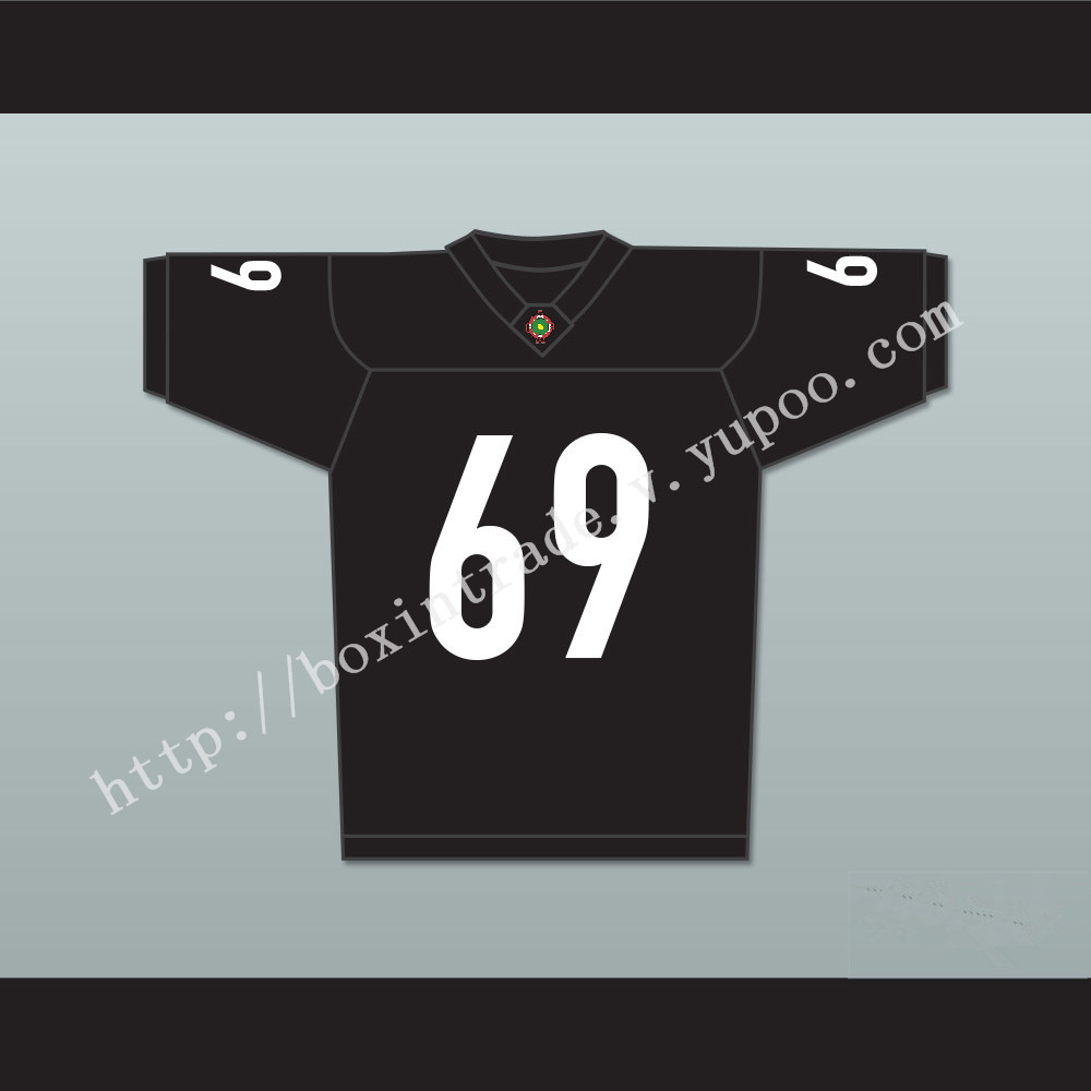 Andrew Bryniarski Patrick 'Madman' Kelly 69 Miami Sharks Football Jersey Any Given Sunday Includes AFFA Patch