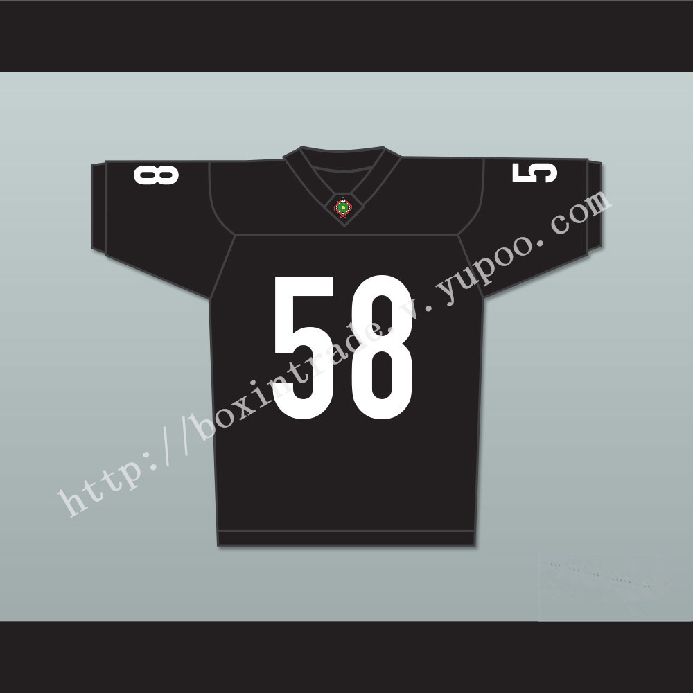 Lawrence Taylor Luther 'Shark' Lavay 58 Miami Sharks Football Jersey Any Given Sunday Includes AFFA Patch