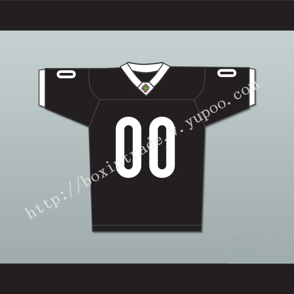 Sharks Mascot 00 Miami Sharks White Trim Football Jersey Any Given Sunday Includes AFFA Patch