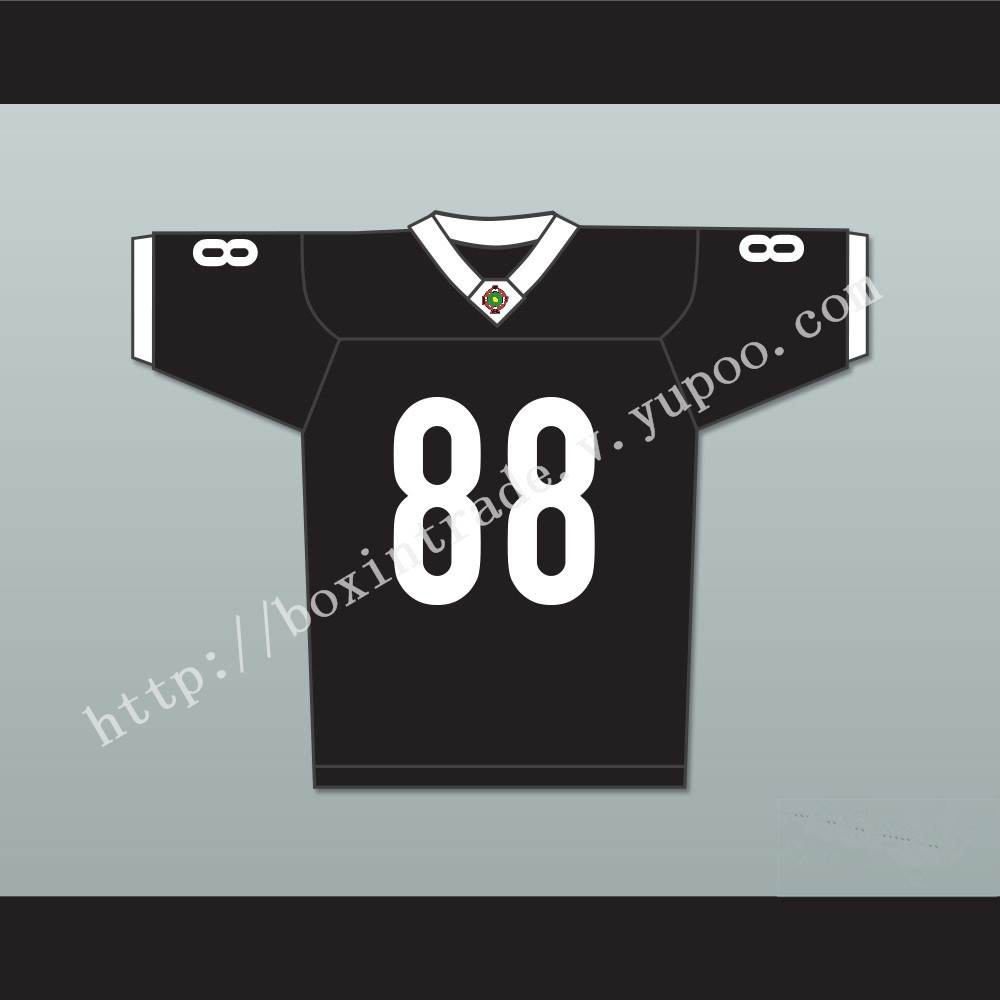 Jimmy Sanderson 88 Miami Sharks White Trim Football Jersey Any Given Sunday Includes AFFA Patch