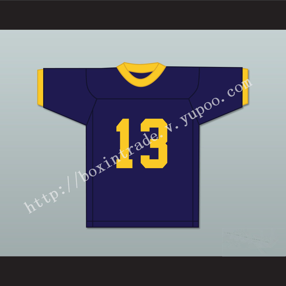 Joe Montana 13 Ringgold High School Rams Navy Blue Football Jersey