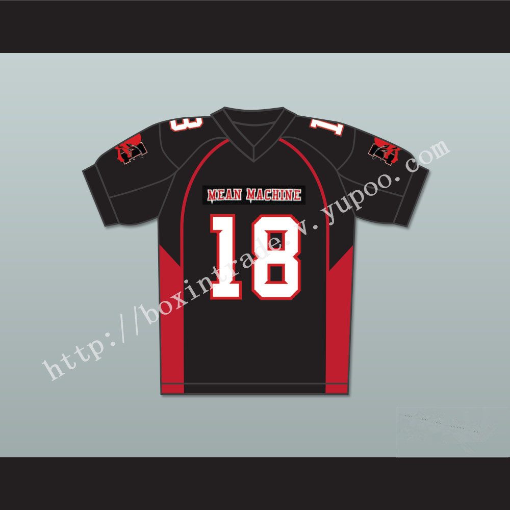 Adam Sandler 18 Paul Crewe Mean Machine Convicts Football Jersey Includes Patches