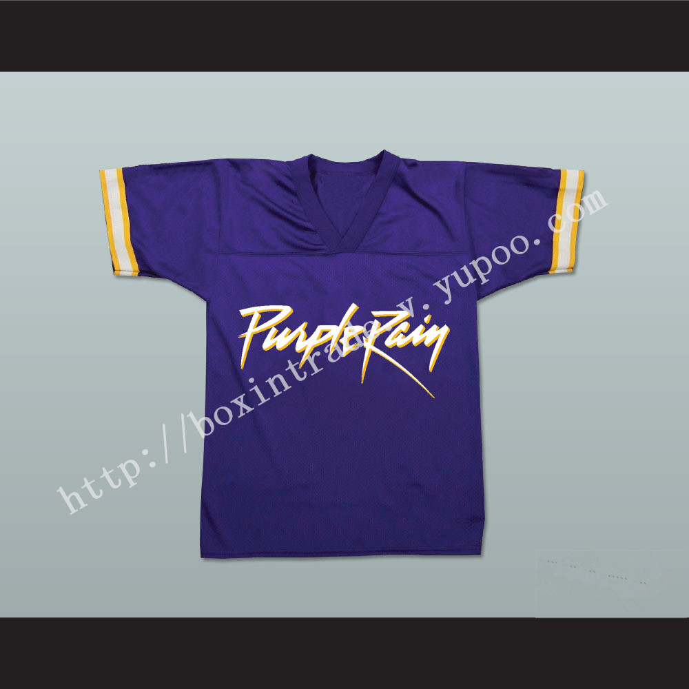 Prince Tribute Purple Rain Football Jersey