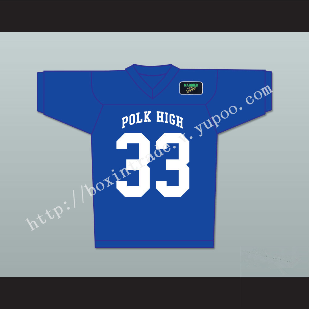 Al Bundy 33 Polk High School Football Jersey Includes Married With Children Patch