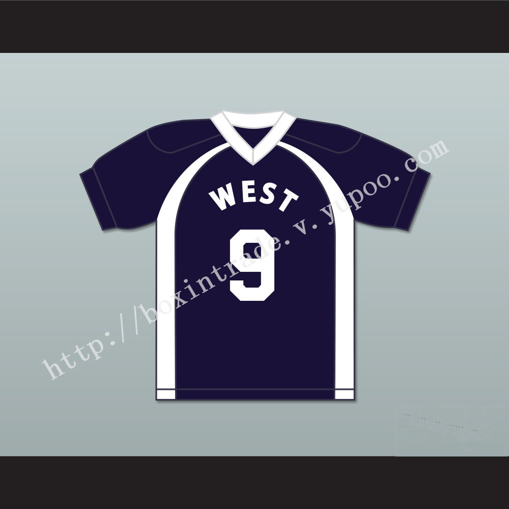 East/West College Bowl Dan Smith 9 West Football Jersey Key & Peele