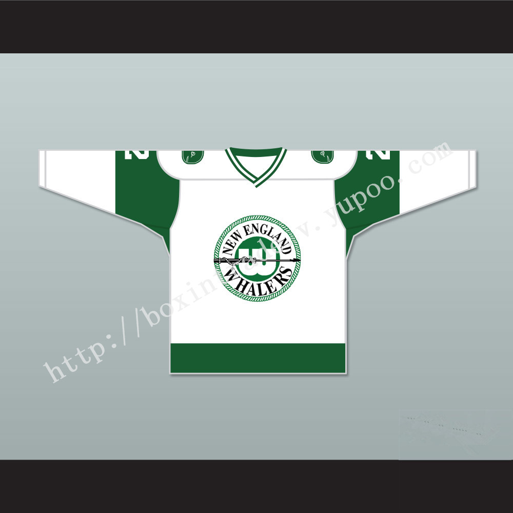 WHA 1972-73 New England Whalers Rick Ley 2 Home Hockey Jersey