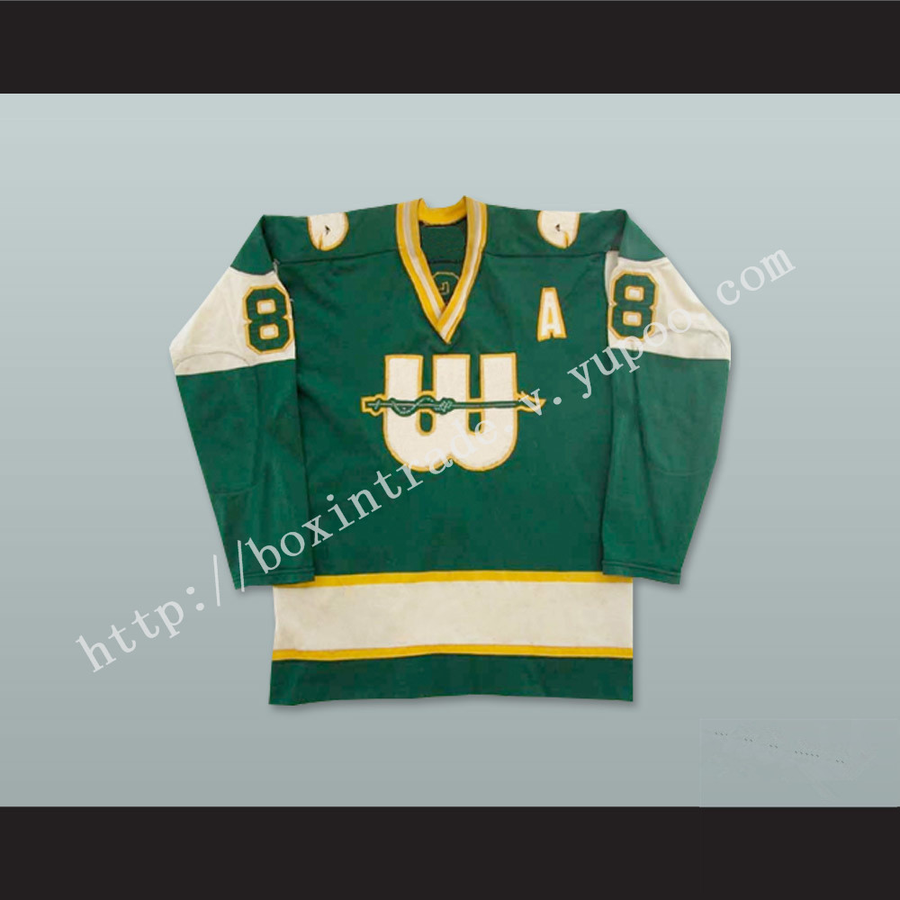 WHA 1974-75 New England Whalers Tom Webster 8 Away Hockey Jersey