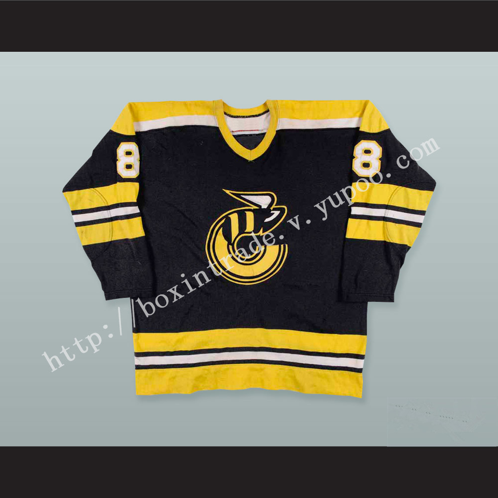 WHA 1975-76 Claude Larose 8 Cincinnati Stingers Hockey Jersey