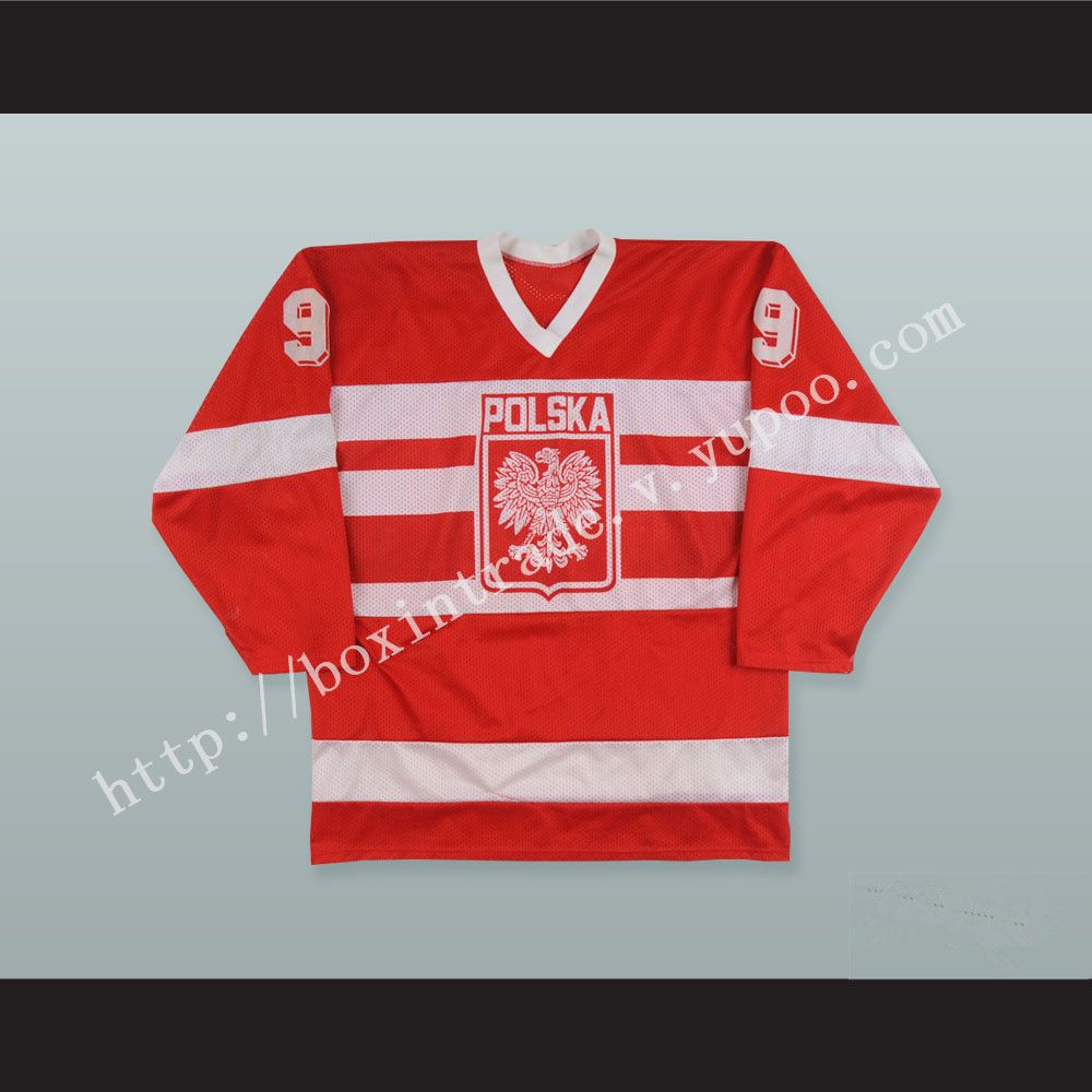 1988 Jarolsaw Morawiecki 9 Team Poland Hockey Jersey