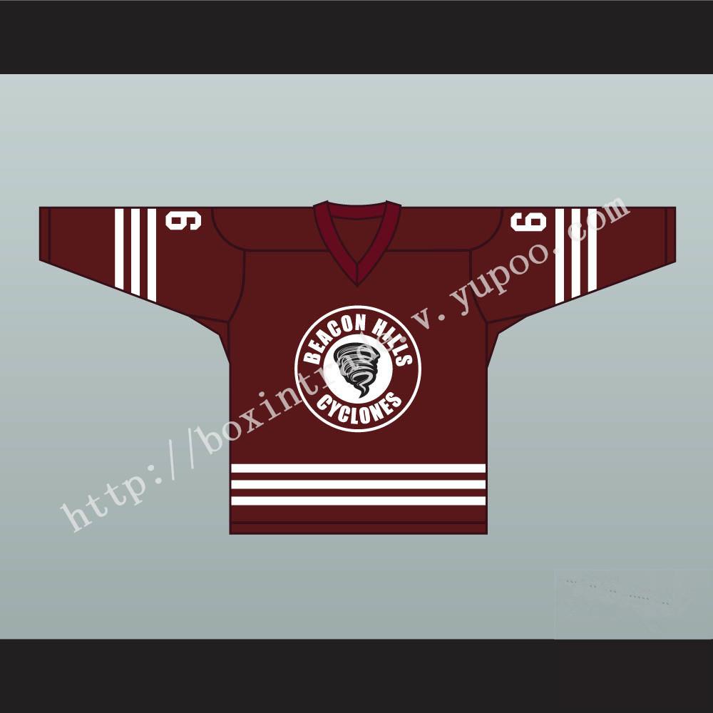 Danny Mahealani 6 Beacon Hills Cyclones Hockey Jersey Teen Wolf TV Series Maroon