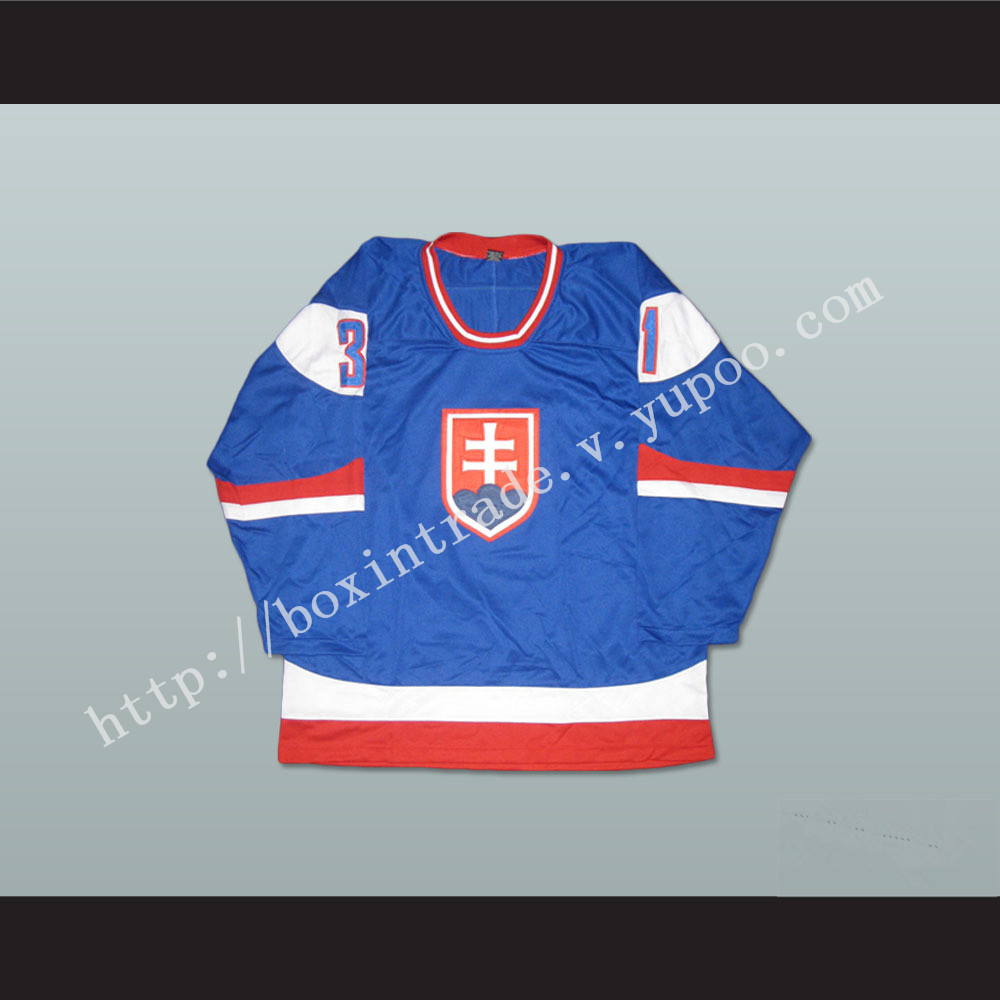 Peter Budaj Slovakia Hockey Jersey