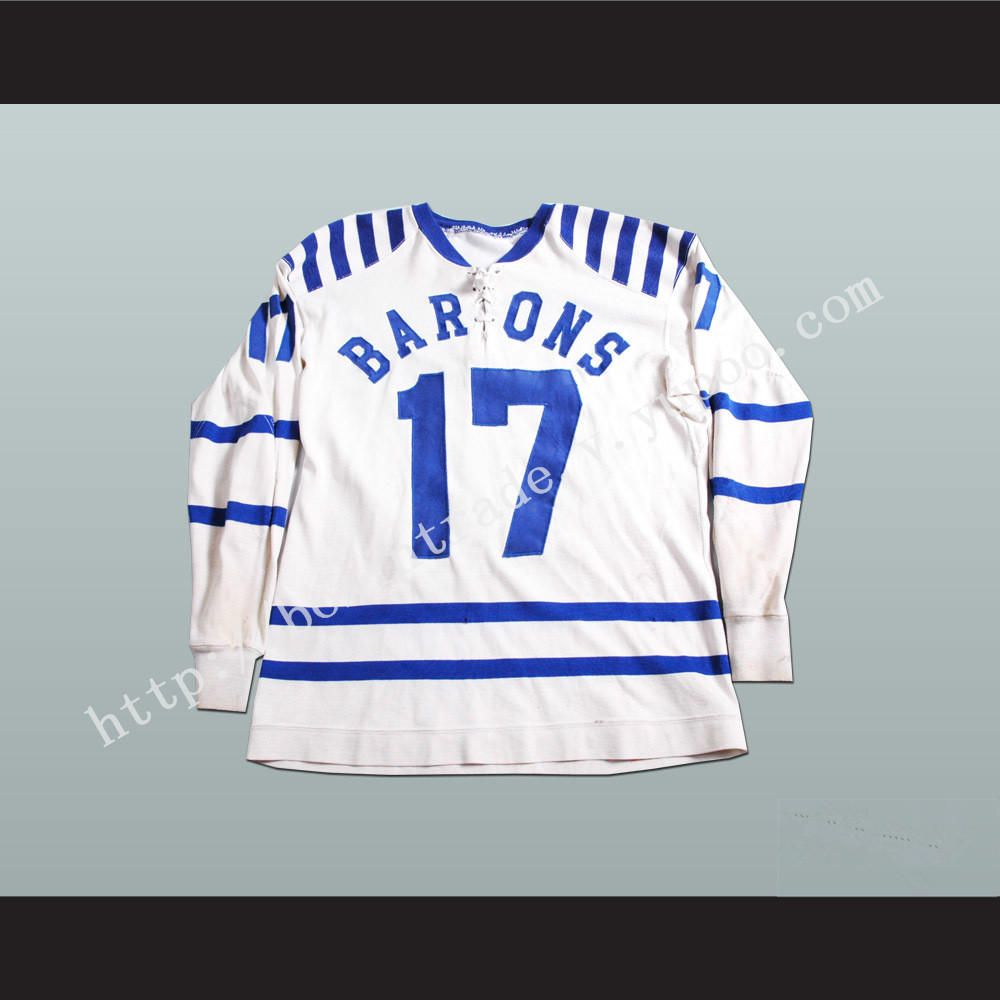 Cleveland Barons White Hockey Jersey