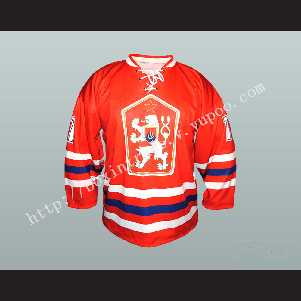 Czechoslovakia National Team Hockey Jersey Red