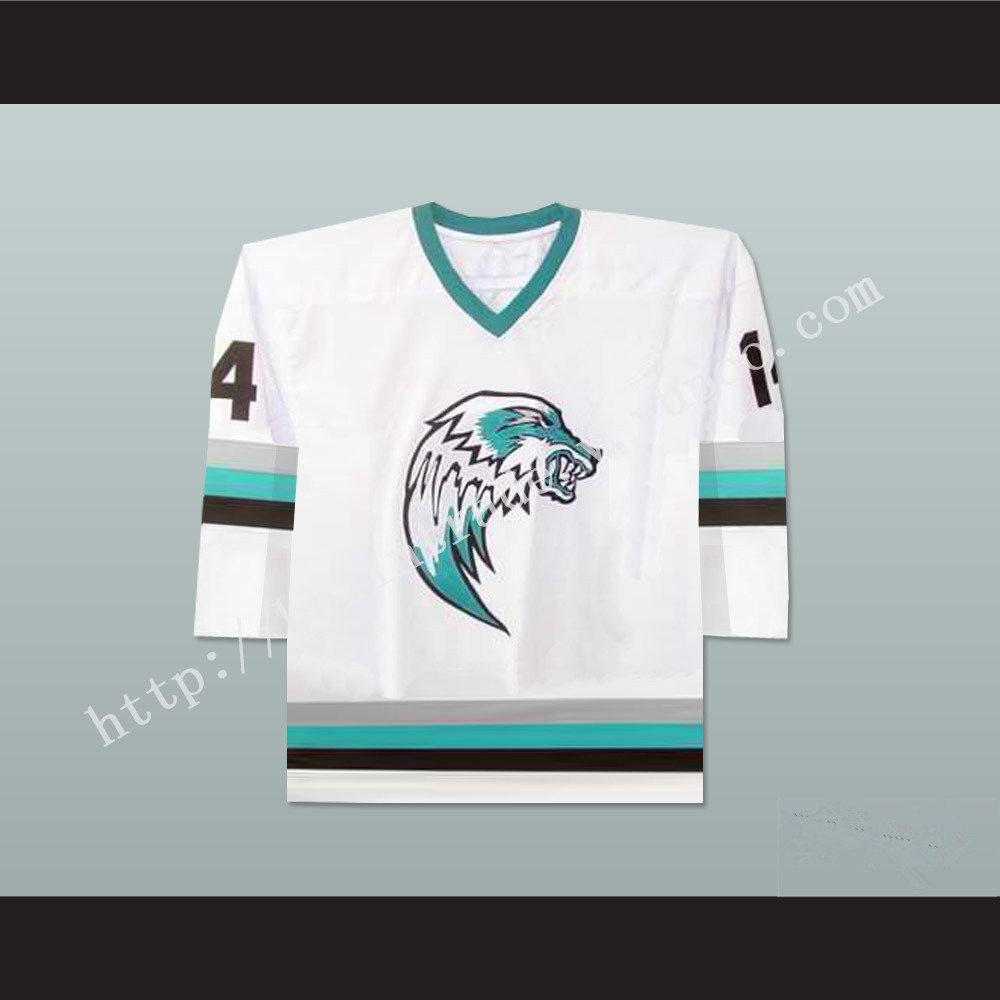 The Lansing Ice Wolves Derek Thompson 14 Minor League Hockey Jersey