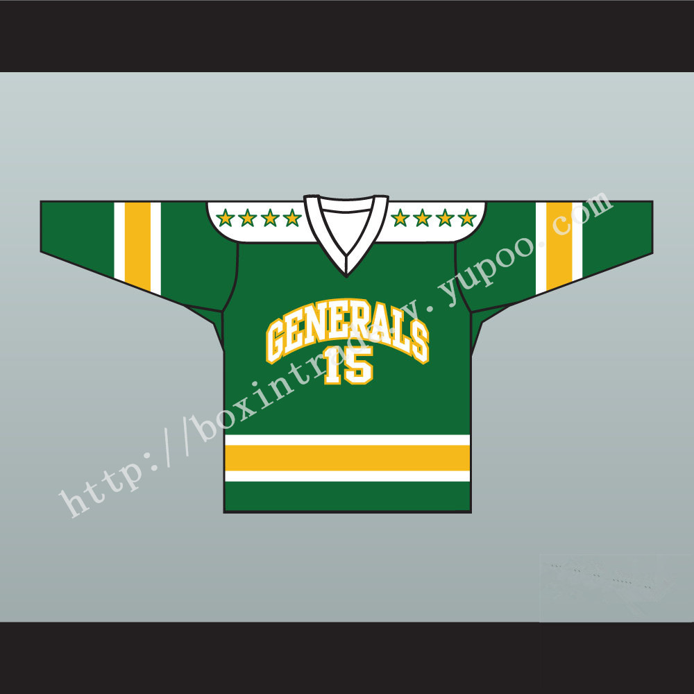 1960's Style EHL Greensboro Generals Green Hockey Jersey