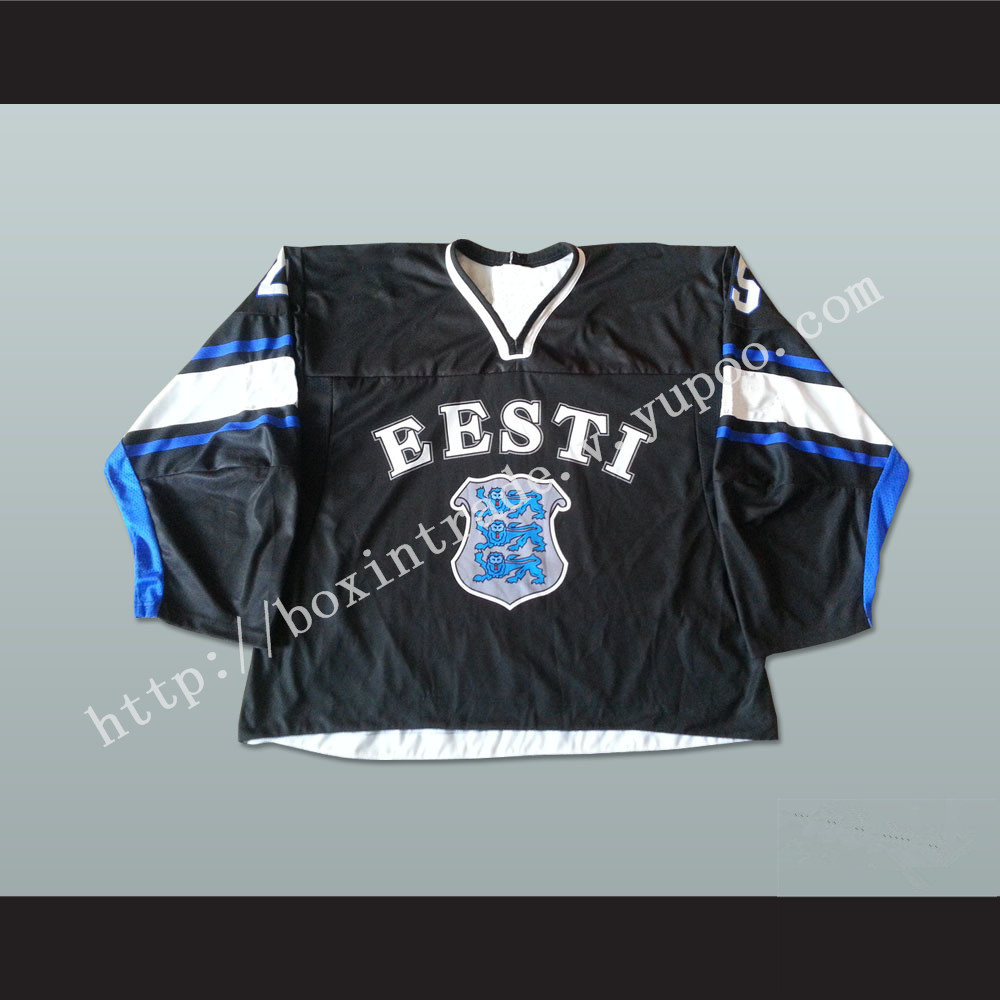 Roland Bugaj 25 Estonia Hockey Jersey