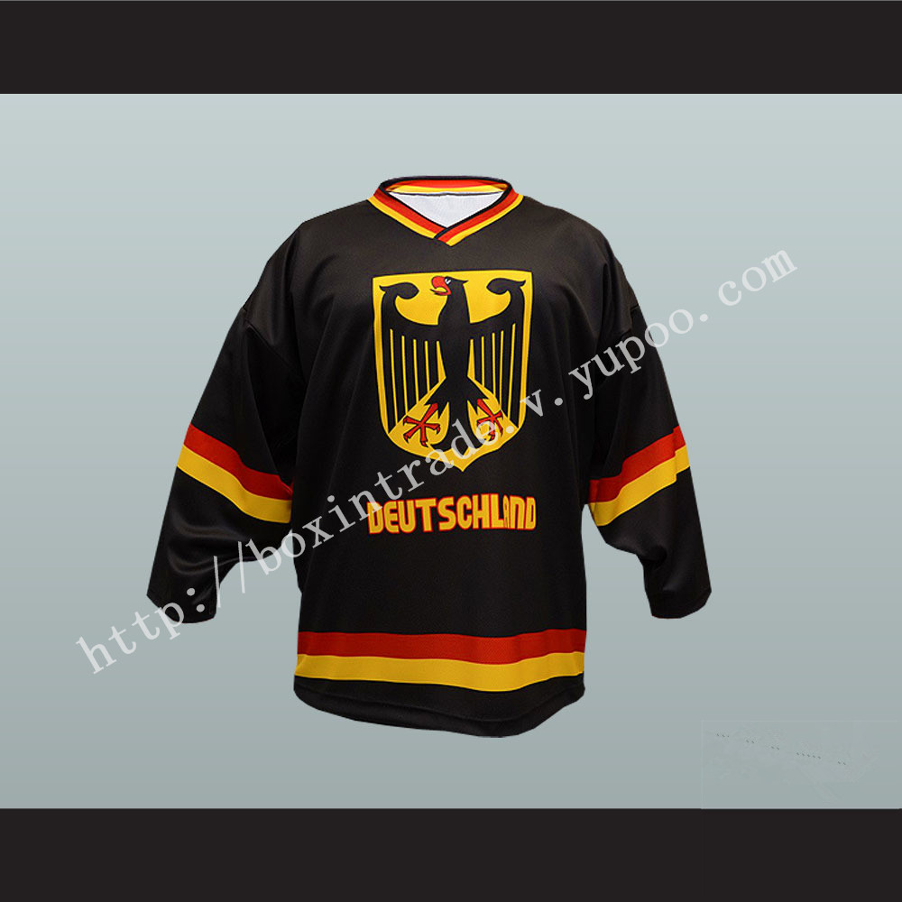 Germany National Team Hockey Jersey Black