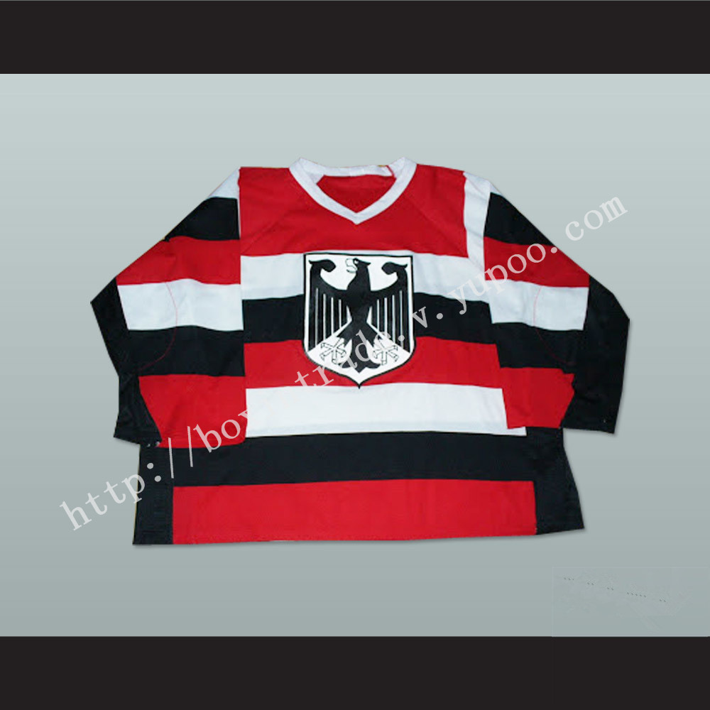 Germany National Team Striped Hockey Jersey Any Player or Number