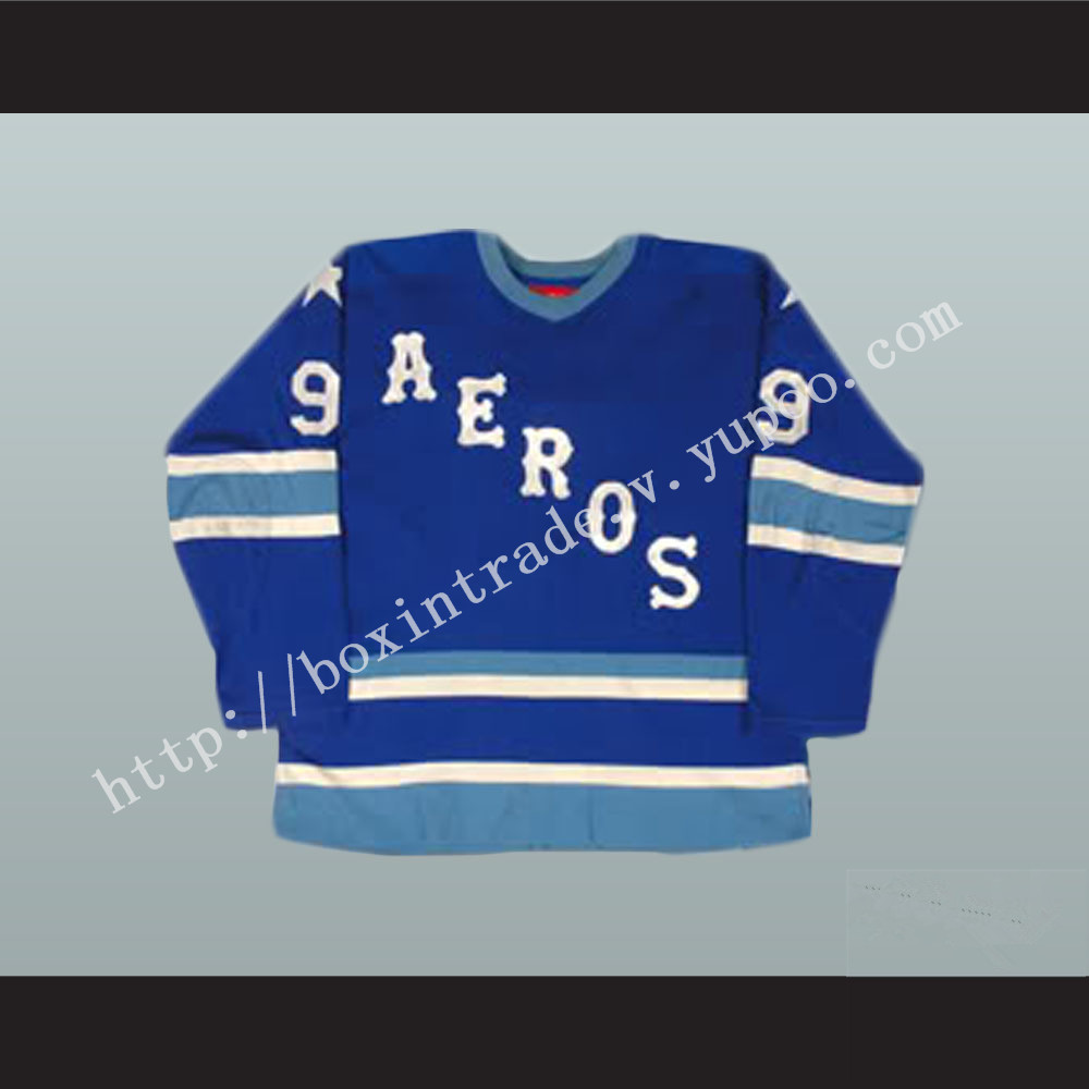 Gordie Howe 9 Aeros Hockey Jersey