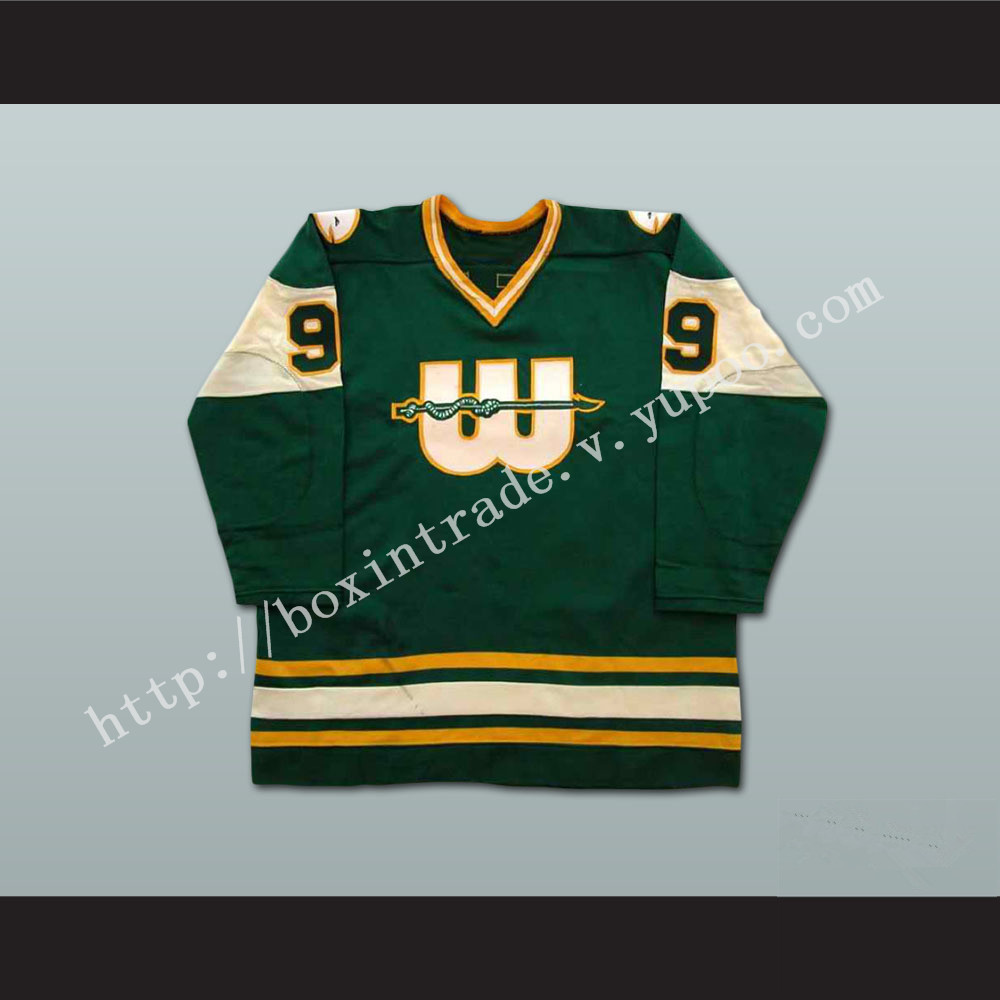 Gordie Howe 9 WHA New England Whalers Hockey Jersey