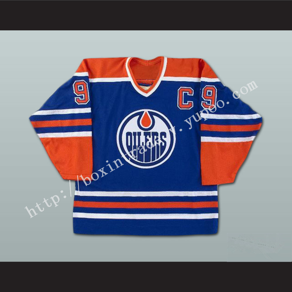 Wayne Gretzky 99 Edmonton Oilers WHA Defunct Team Blue Hockey Jersey