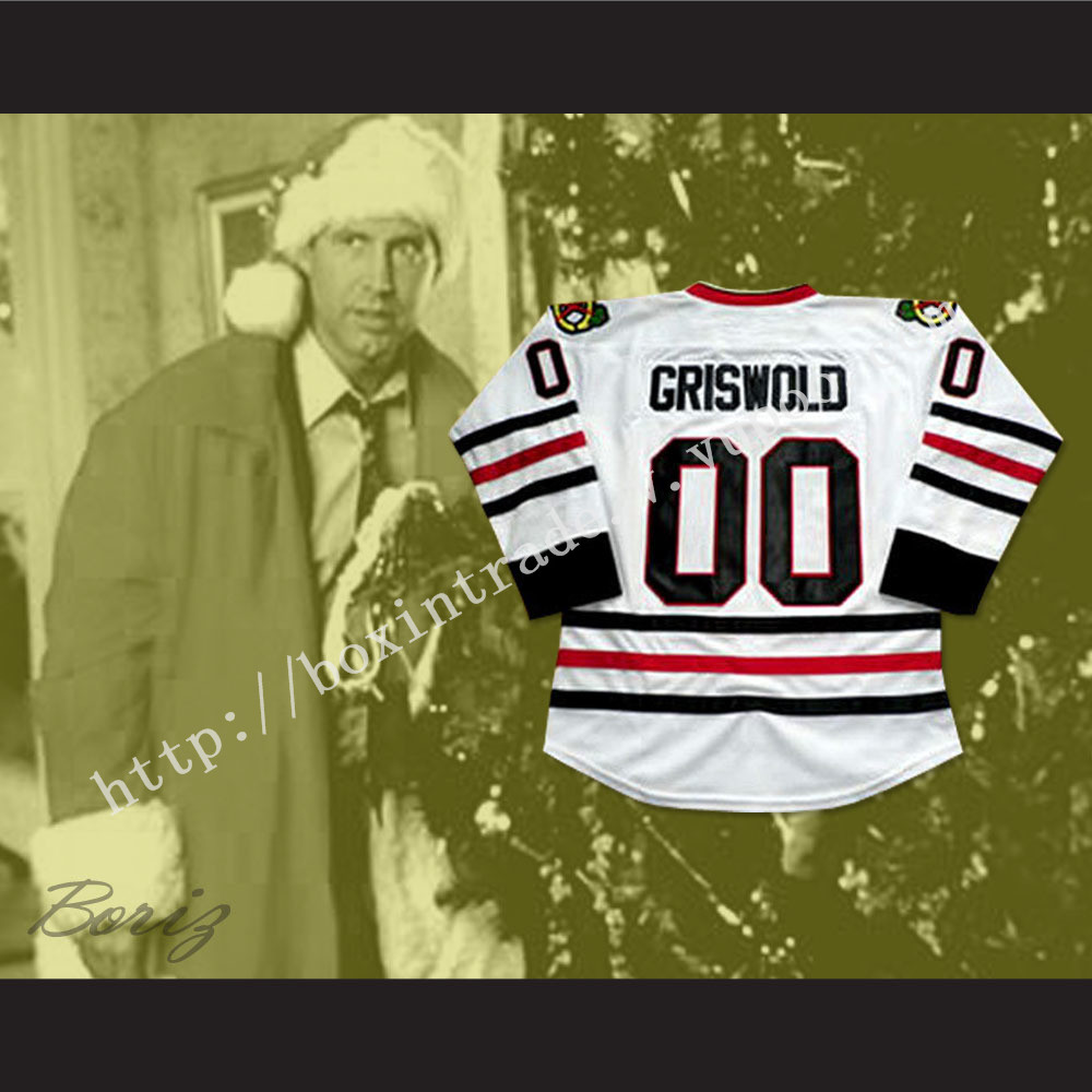 Clark Griswold Chicago Hockey Jersey Christmas Vacation Chevy Chase