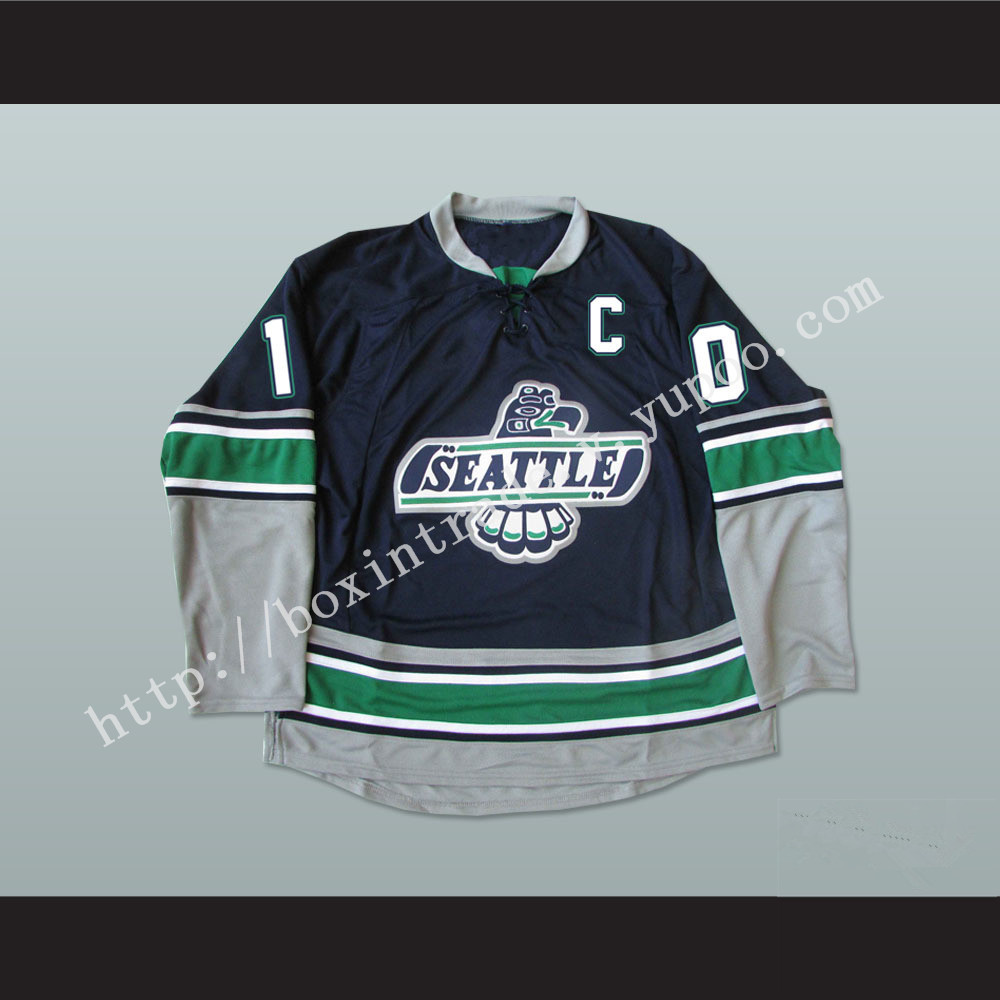 WHL Legend Glen Goodall 10 Seattle T-Birds Hockey Jersey