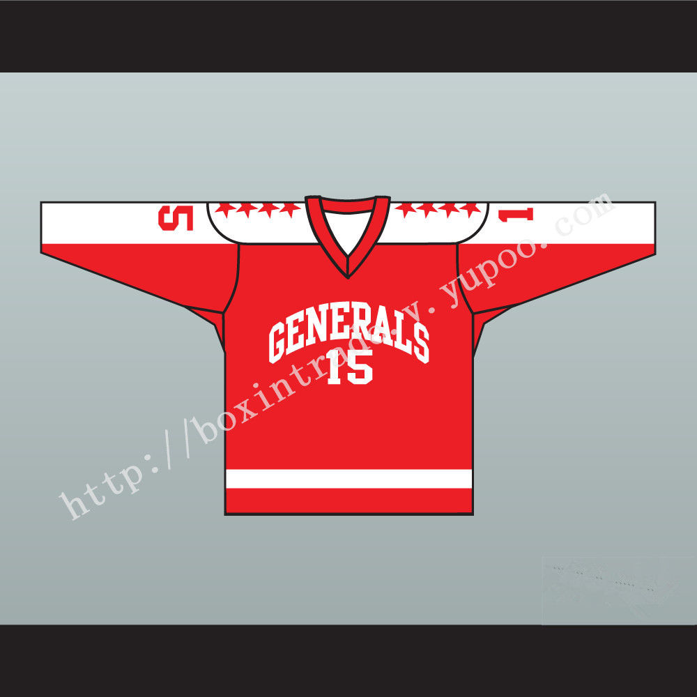 1970 EHL Greensboro Generals Red Hockey Jersey