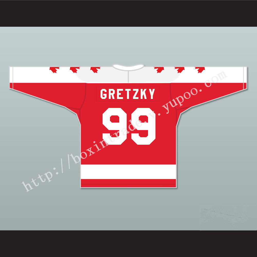 Wayne Gretzky 99 Vaughan Nationals Hockey Jersey Metro Junior B Hockey League Red