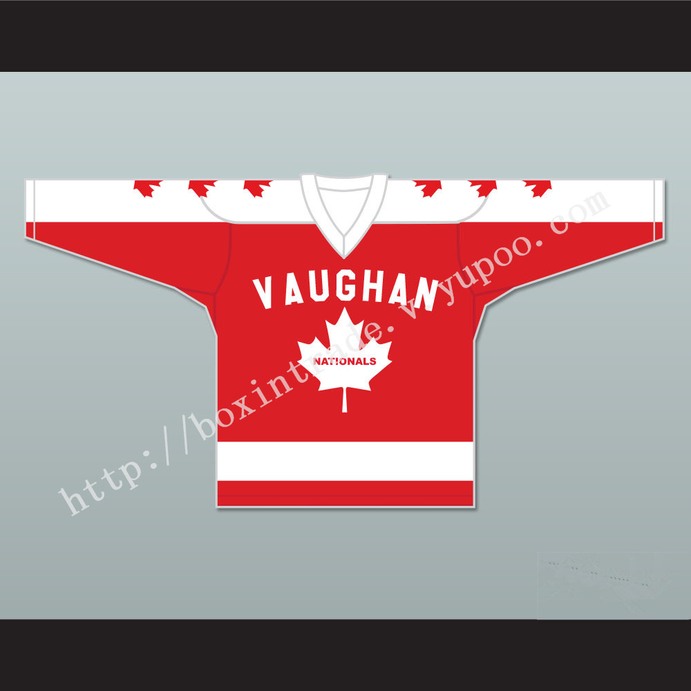 Wayne Gretzky 9 Vaughan Nationals Hockey Jersey Metro Junior B Hockey League Red