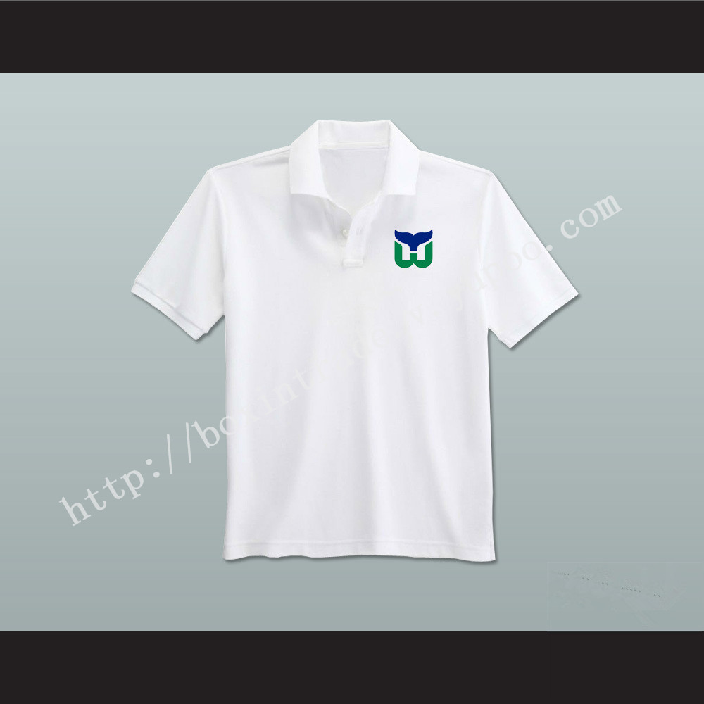 Hartford Whalers Coaching Staff Embroidered Logo Polo Shirt