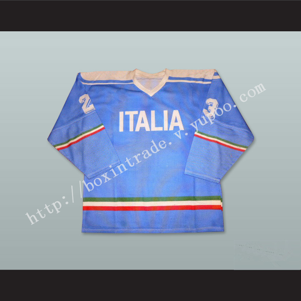 Italia 23 Light Blue Hockey Jersey