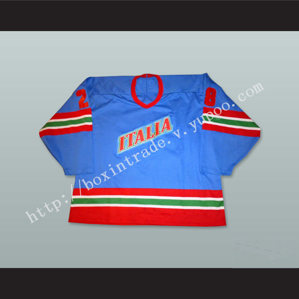 Italia 28 Blue Hockey Jersey